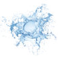water splash isolated on white background water splash isolated on white background